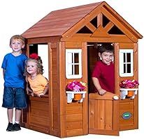 Backyard Discovery Timberlake All Cedar Wood Playhouse | Amazon (US)