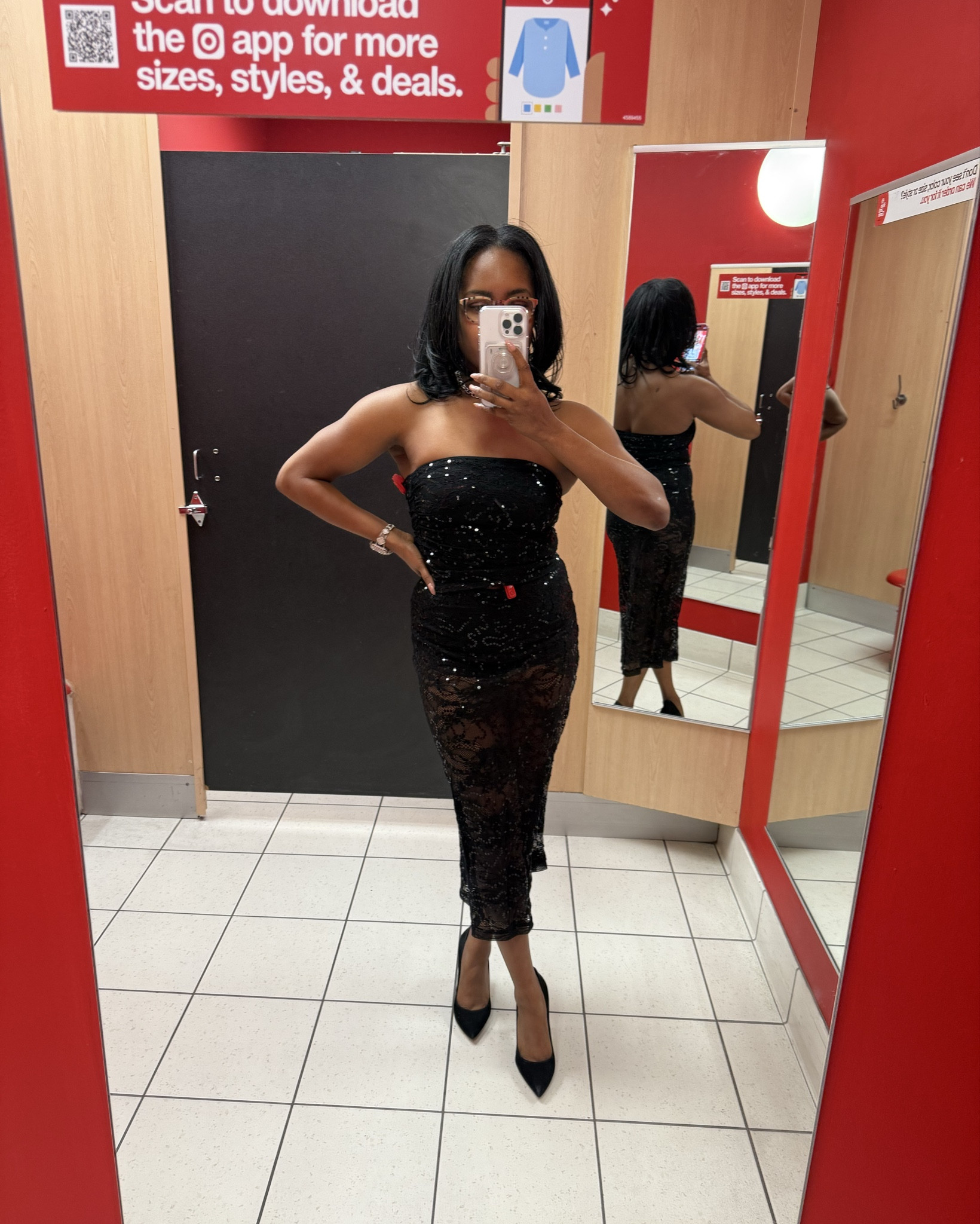 This Wild Fable sequin lace set has me ready to sparkle all night! ✨ The tube top and midi skirt combo brings the perfect mix of glam and elegance, with lace and sequins adding the ultimate festive vibe. 

A holiday party, NYE bash, or even date night—this set has you covered for any occasion where you want to shine! 🌟

Styled it with black pumps for a classic touch, but you could easily pair with strappy heels for a flirty vibe. Add this glam set to your wardrobe ASAP! 🖤✨

#LTKHolidayStyle #TargetStyle #WildFable #SequinLaceSet #OOTD #HolidayPartyLook #NYEOutfitGoals

#LTKfashion #SparkleSeason #HolidayGlam #PartyReady #TargetFinds

#LTKSeasonal #LTKParties #LTKHoliday