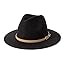 Lisianthus Women Classic Felt Fedora Wide Brim Hat with Belt Buckle | Amazon (US)
