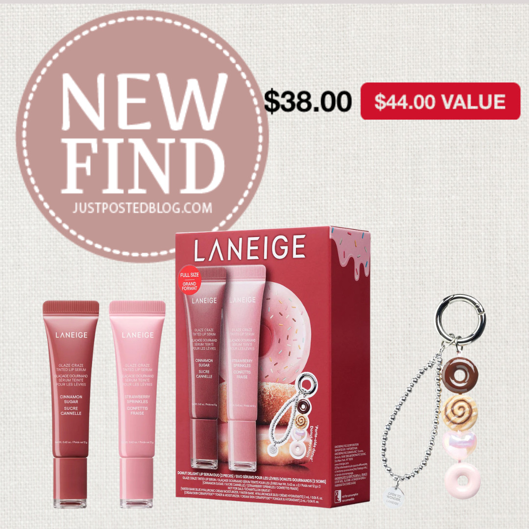 This is such a good set that includes, two  Laneige lip balms and a key chain!! 

 