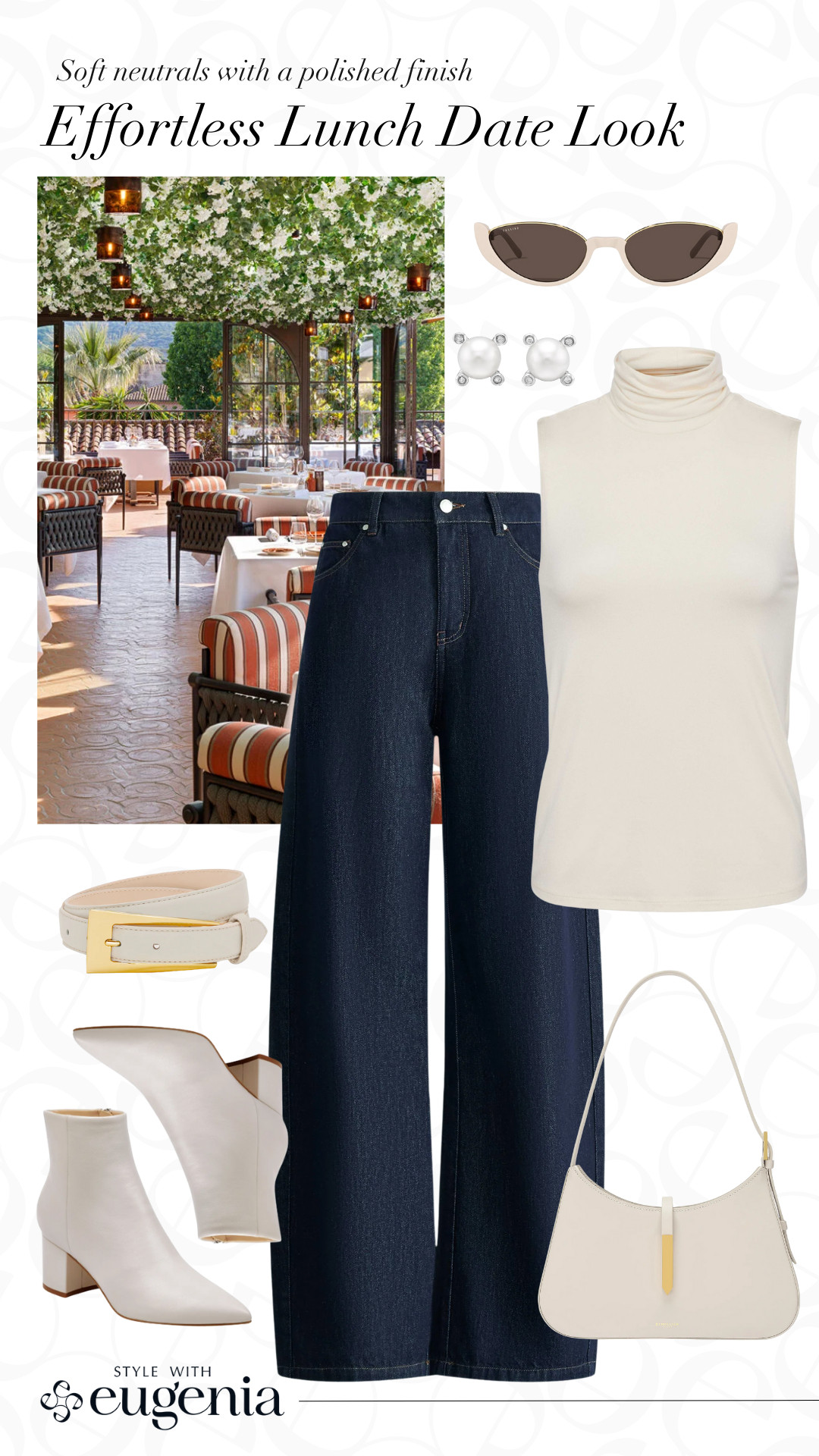 Soft neutrals, clean lines, and just enough polish. This is the kind of outfit that feels comfortable but looks intentional—perfect for a long lunch, good conversation, and lingering dessert. 🤍🥂 

 

#LTKgrwm #LTKootd #LTKPetite