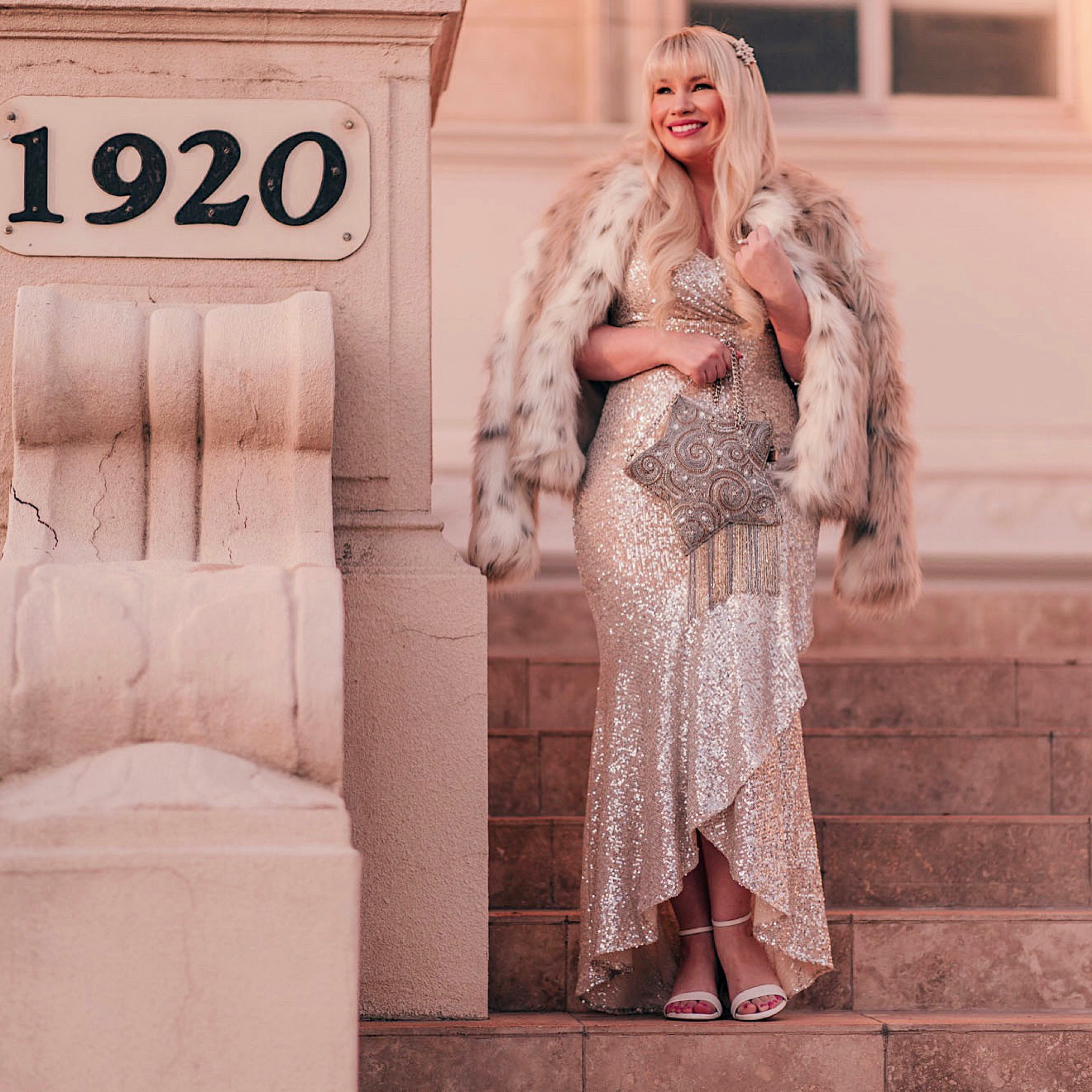Glamorous holiday party outfit with sequin dress and faux fur coat 

#LTKwedding #LTKstyletip #LTKHoliday
