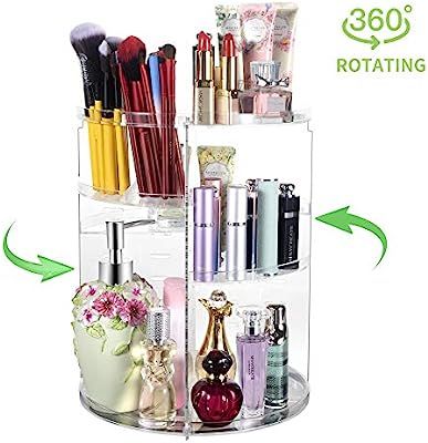360° Rotating Makeup Organizer, Spinning Bathroom Organizer Countertop, Carousel Vanity Organize... | Amazon (US)
