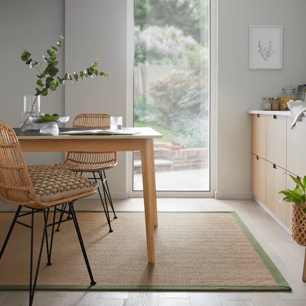 Herringbone Jute Border Rug | Dunelm (migrated)