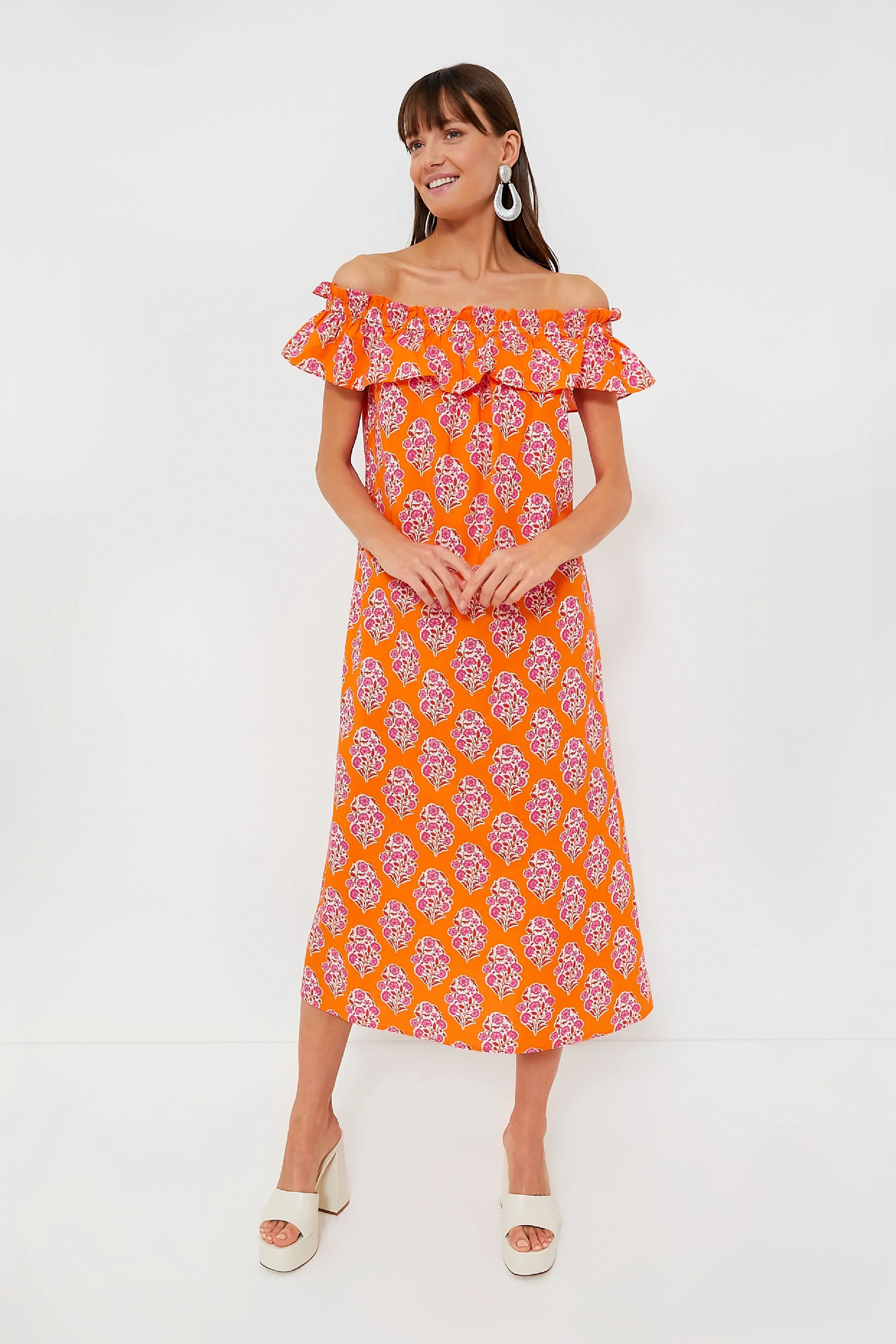 Tangerine Buta Tallulah Dress | Tuckernuck (US)