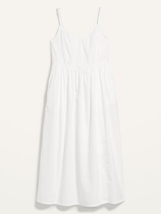 Cotton-Poplin Cami Maxi Swing Dress for Women | Old Navy (US)