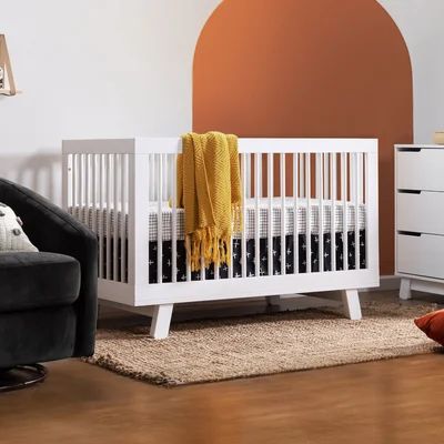 Hudson 3-in-1 Convertible Crib babyletto Color: White | Wayfair North America