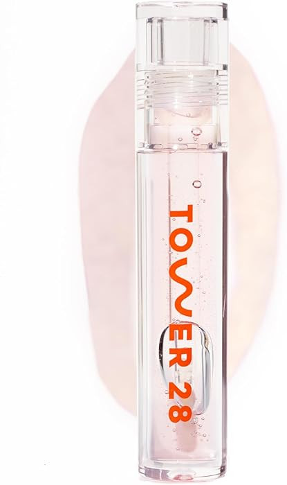 Tower 28 ShineOn Clear Lip Gloss Jelly - Hydrating Lip Balm + Gloss for Sensitive Lips - Non-Stic... | Amazon (US)