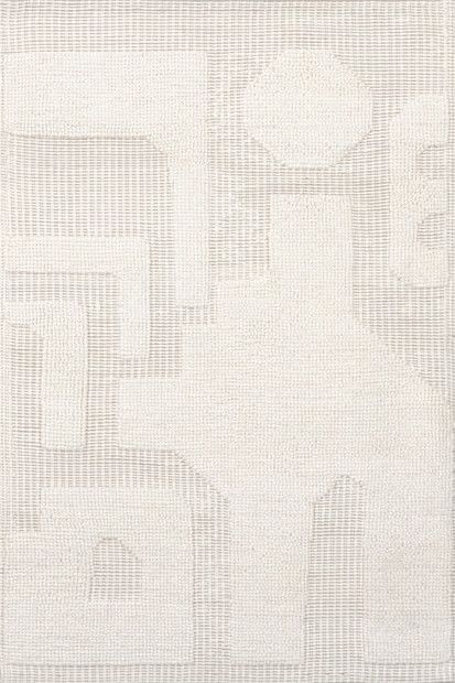 Ivory Corah Abstract High-Low 8' x 10' Area Rug | Rugs USA