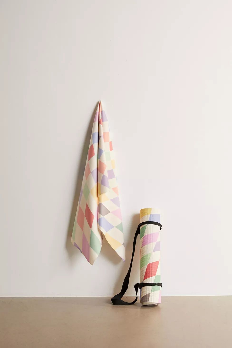Colorful Checkered Swirl Pattern By thespacehouse For Deny Yoga Mat | Urban Outfitters (US and RoW)