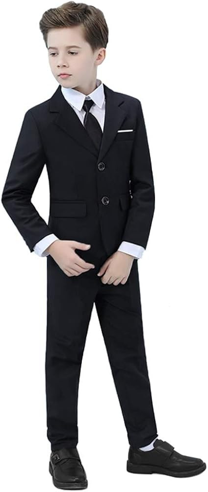 Yavakoor Boys Formal Wedding Slim Fit Suit Set Complete Outfit | Amazon (US)
