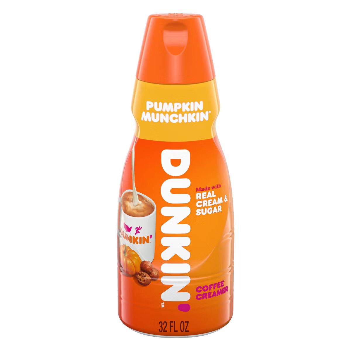 Dunkin' Donuts Pumpkin Munchkin Coffee Creamer - 1qt | Target