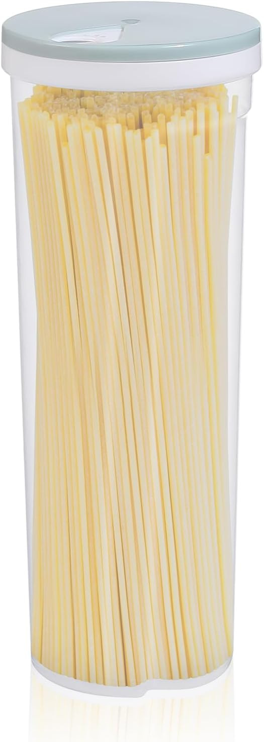 EORTA Plastic Tall Food Storage Spaghetti Noodle Pasta Container with Locking Lid Clear Dry Food ... | Amazon (US)