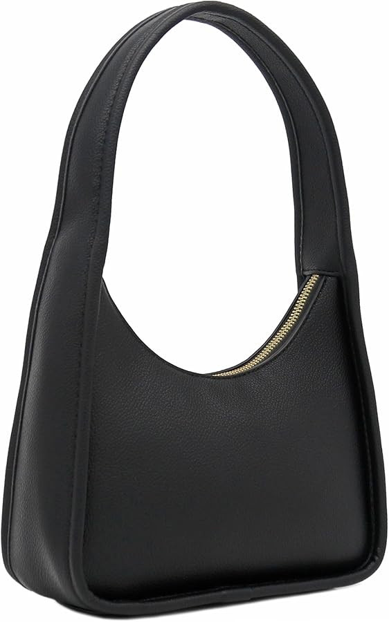 FashionPuzzle Small Minimalist Shoulder Bag for Women, Faux Leather Underarm Purse, Chic Top Hand... | Amazon (US)