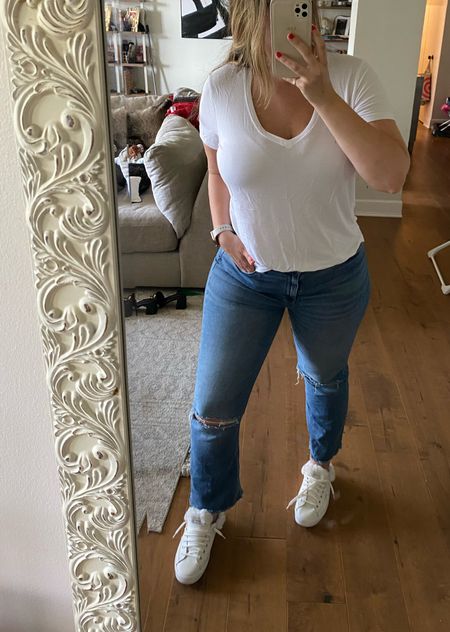 Gap is having a huge sale on their jeans. Linking some of my favorite styles by them! Also linking this basic white tee that goes with everything and is super affordable from target, as well as my white sneakers. 

Casual outfit, basic closet staples, plain t shirt, white shirt, jeans, gap jeans 

#LTKsalealert #LTKfindsunder100 #LTKstyletip