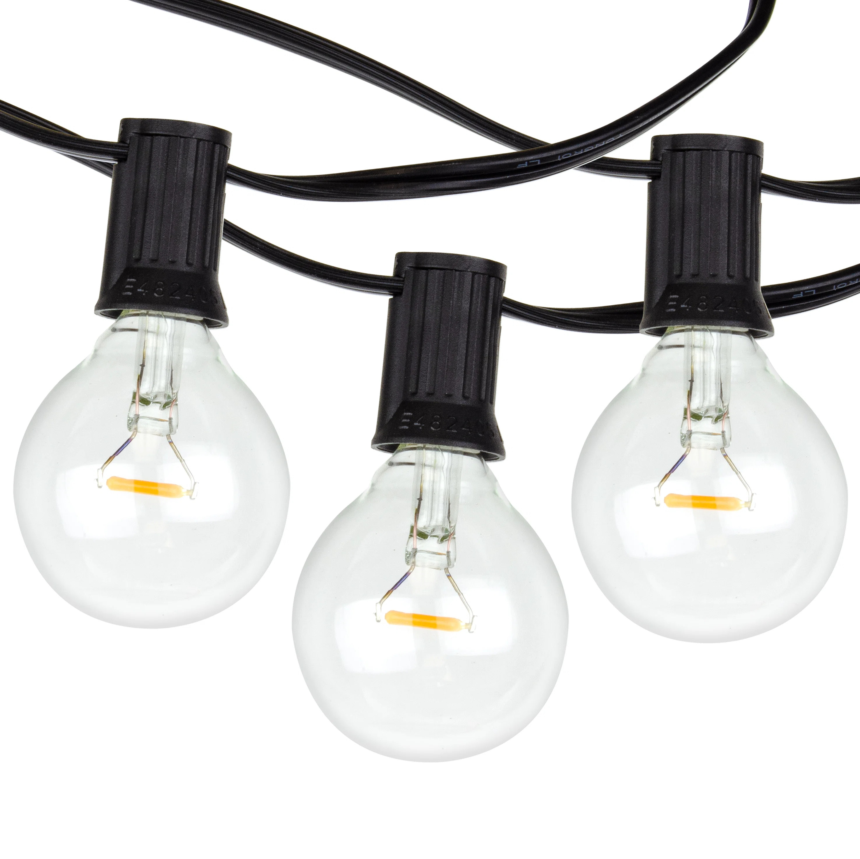Agnon Outdoor 50 - Bulb 50'' Plug-in Globe String Light | Wayfair North America