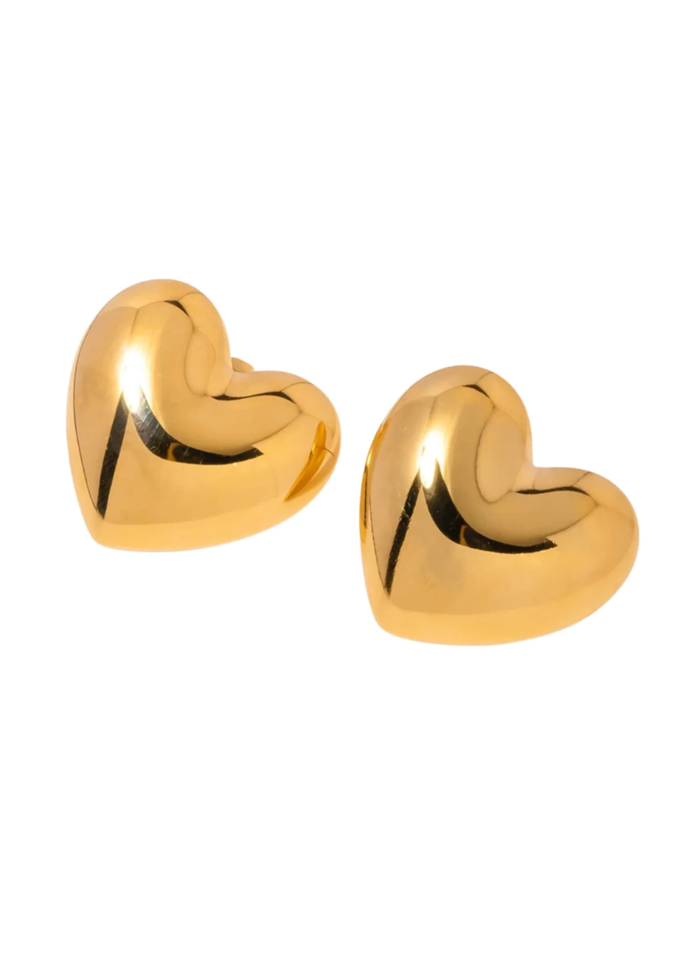 Puffy Heart Studs | hjane jewels