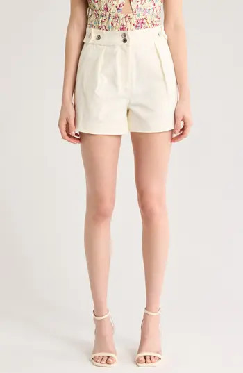 Derek Lam 10 Crosby Mika Stretch Cotton Shorts in Soft White at Nordstrom Rack, Size 8 | Nordstrom Rack