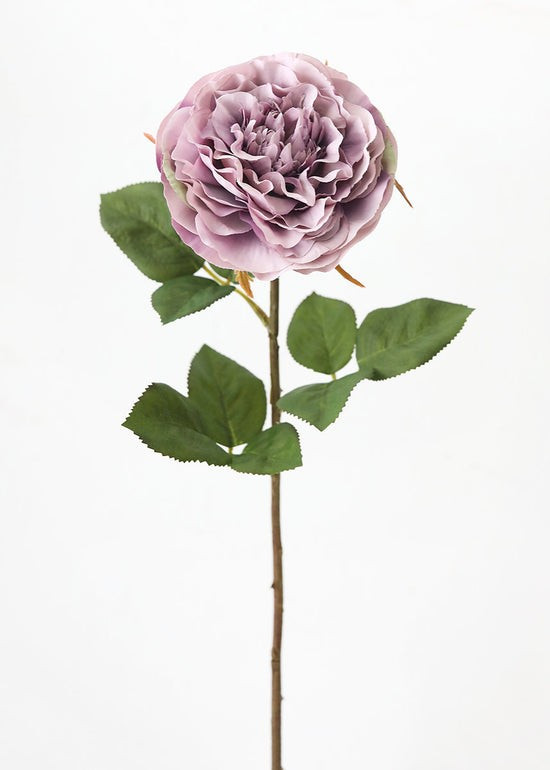 Faux Cabbage Rose in Lavender - 21.25 | Afloral (US)
