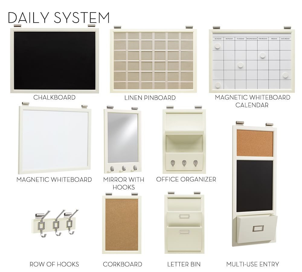 Daily Organization System - Creamy White | Pottery Barn (US)