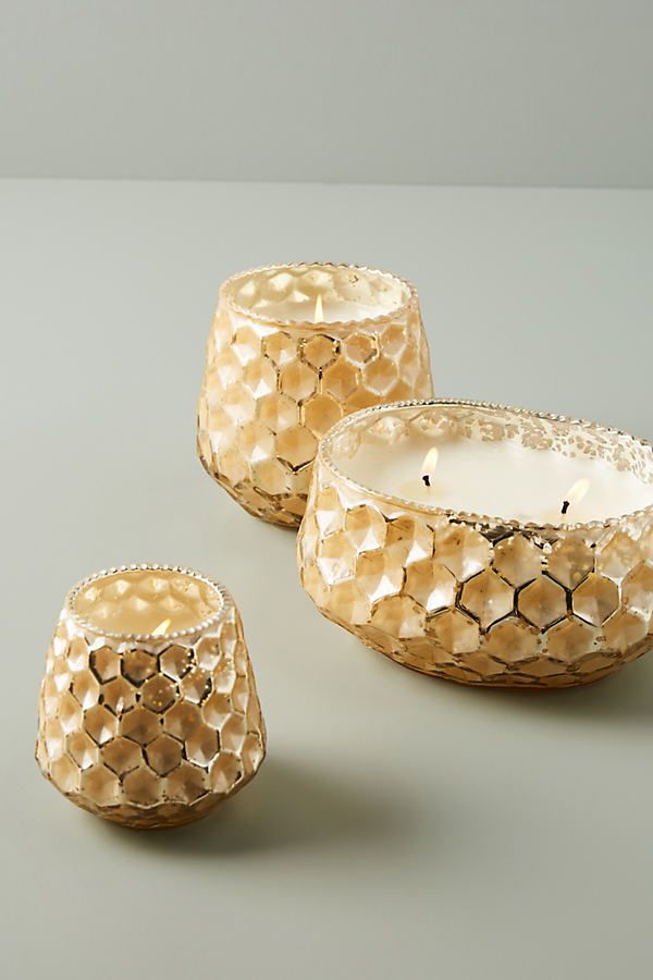 Honeycomb Candle By Illume in Gold Size S | Anthropologie (US)