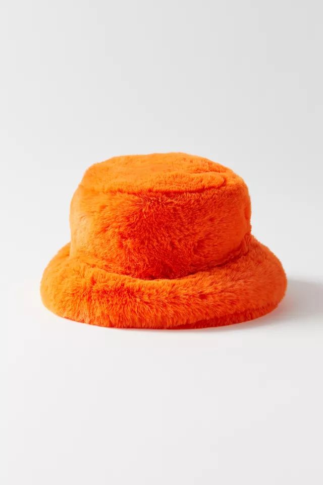 Fluffy Faux Fur Bucket Hat | Urban Outfitters (US and RoW)