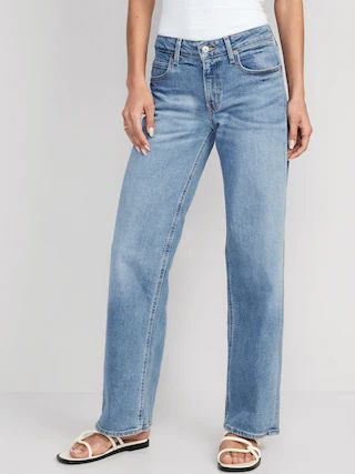 Mid-Rise Wide-Leg Jeans for Women | Old Navy (US)