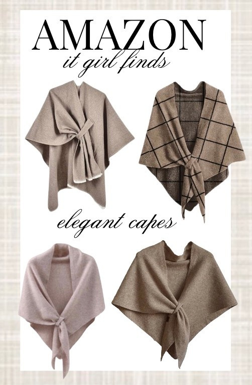 Amazon elegant capes 🤎 The easiest way to make an outfit feel polished — perfect for layering over basics, dresses, or travel looks.
#amazonfinds #ltkstyle #quietluxury #layeringpieces #elegantstyle #amazonfashion #ltkfashion #neutraloutfits #capsulewardrobe #softluxury


#LTKgrwm