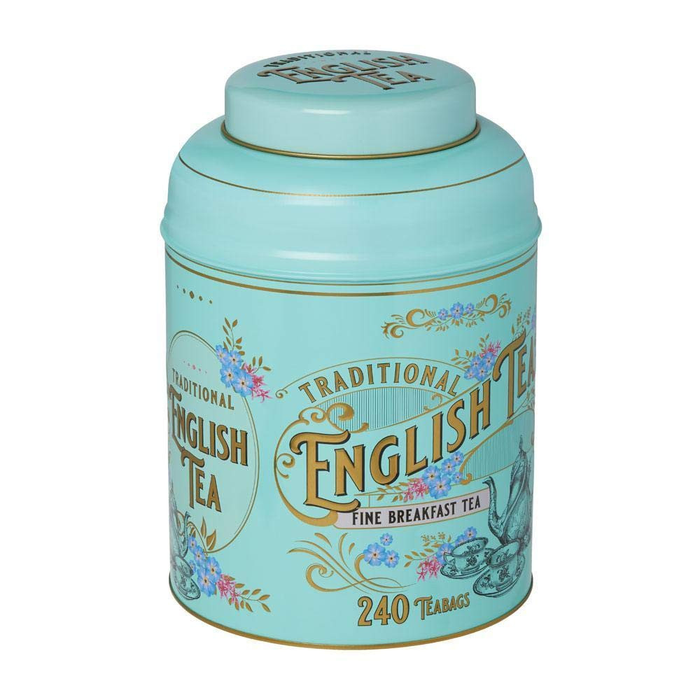 New English Teas Vintage Victorian Tea Tin with 240 English Breakfast Teabags for Tea Lovers, For... | Amazon (US)