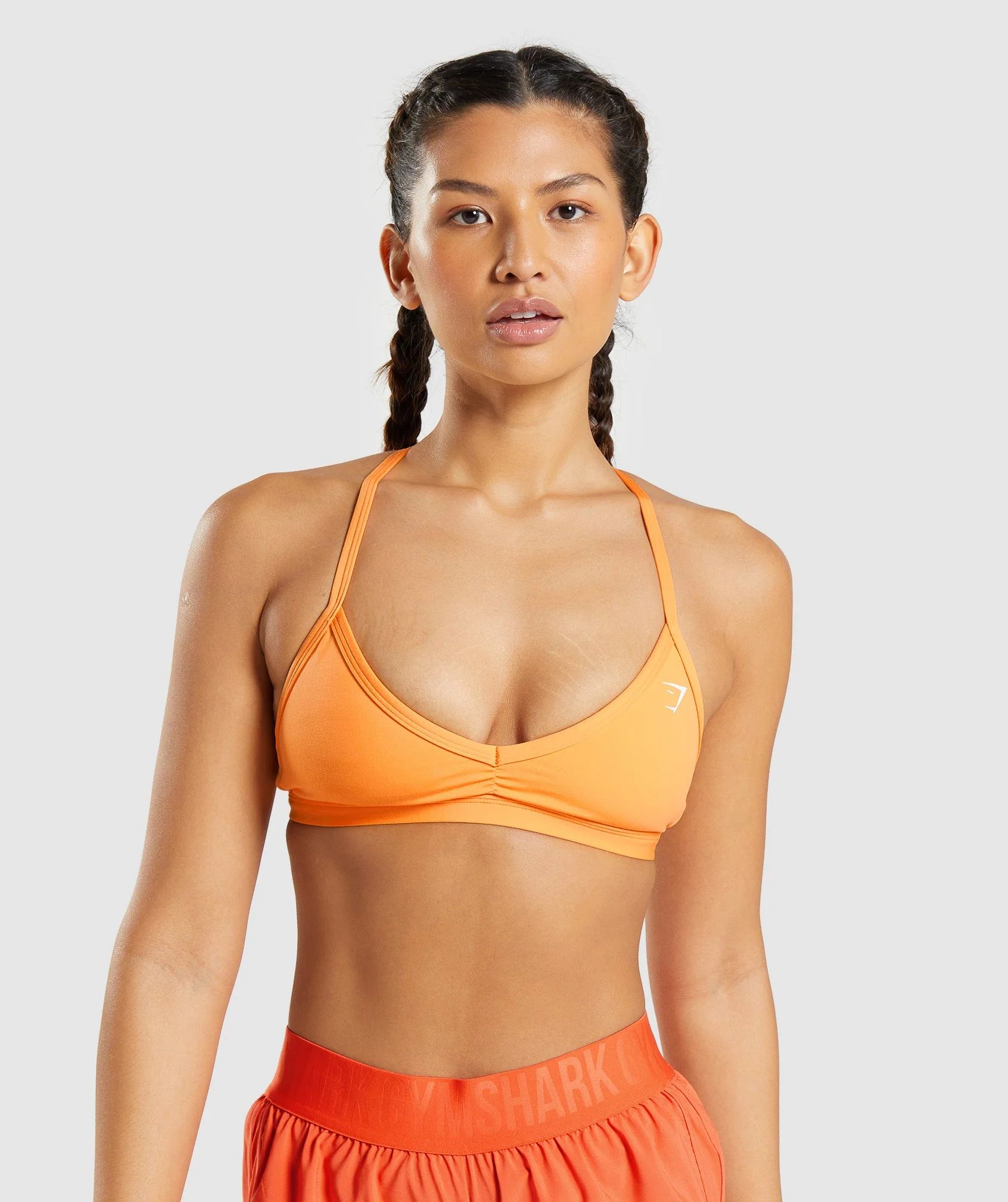 Gymshark Minimal Sports Bra - Apricot Orange | Gymshark US