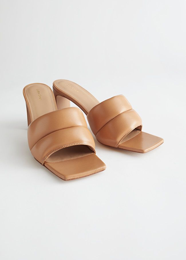 Padded Leather Heeled Sandals | & Other Stories (EU + UK)
