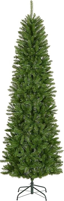 National Tree Company Artificial Slim Christmas Tree, Green, Kingswood Fir, Includes Stand, 7.5 F... | Amazon (US)