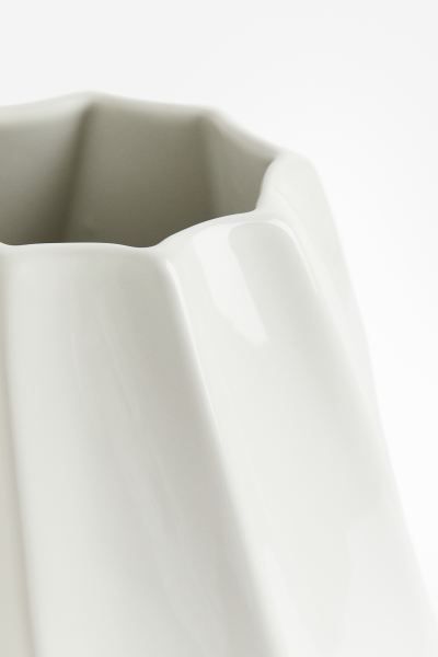 Große Vase aus Steingut - Weiß - Home All | H&M DE | H&M (DE, AT, CH, NL, FI)