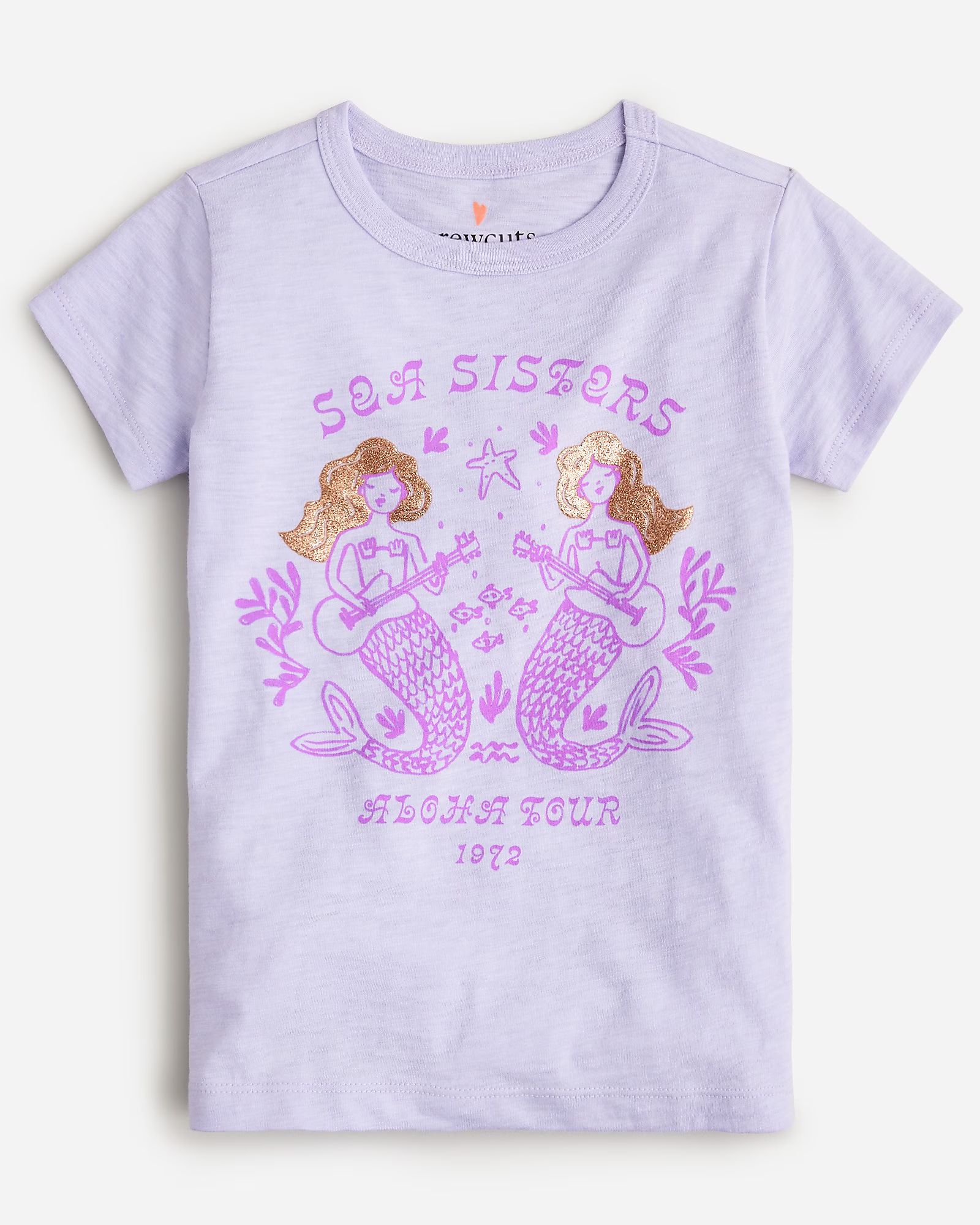 Girls' short-sleeve "Sea sisters" graphic T-shirt | J.Crew US