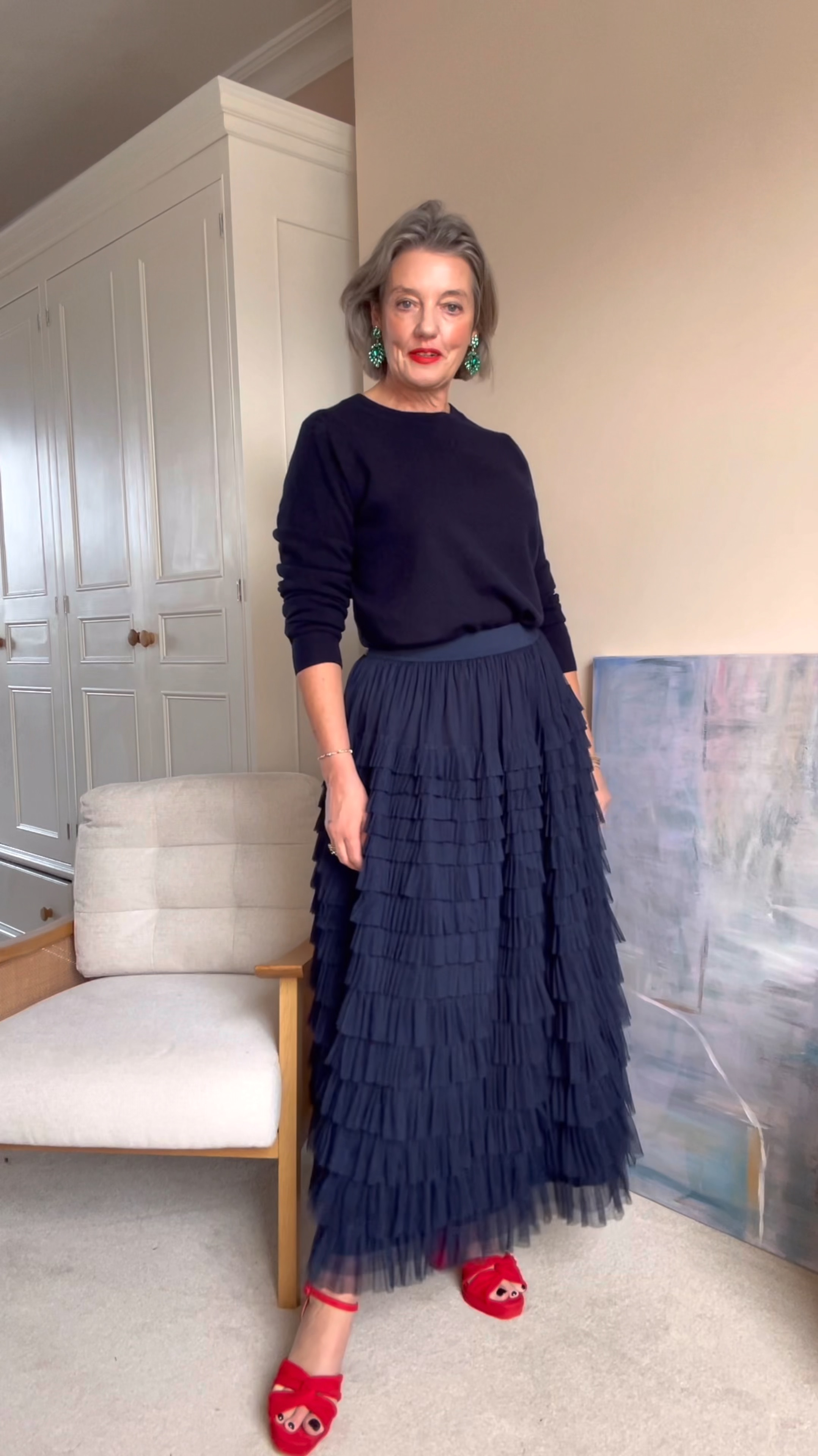 Styling up a party look @Boden ✨
I love mixing one stand out piece with some more casual items that you’ll wear every day. 
I’m in a skirt size 14
Jumper size large 
Cardigan Medium 
Shoes true to size. 

Party outfit 
Party looks
Christmas Day outfit 
Red party shoes
Cashmere jumper
Navy outfit 
Wool cardigan 

#LTKpartywear #LTKmidsize #LTKover50style