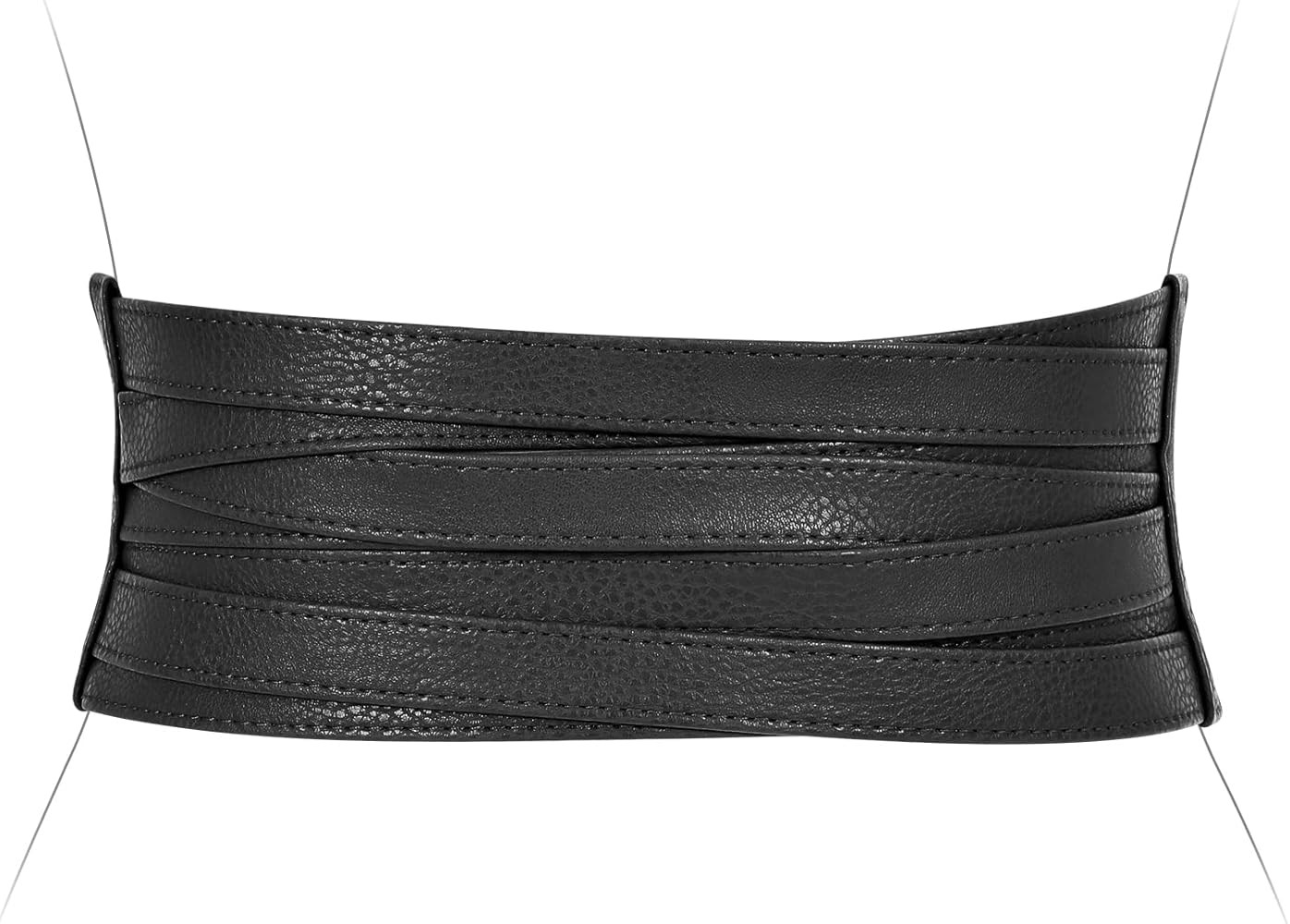 XZQTIVE Wide Elastic Belts for Women Dresses Black Waist Corset Belt for Women Fashion Wide Stret... | Amazon (US)