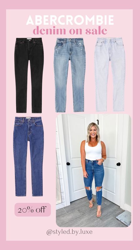 20% off Abercrombie!

Jeans, skinny jeans, high waisted jeans, mom jeans, jeans on sale

#LTKstyletip #LTKSale #LTKsalealert