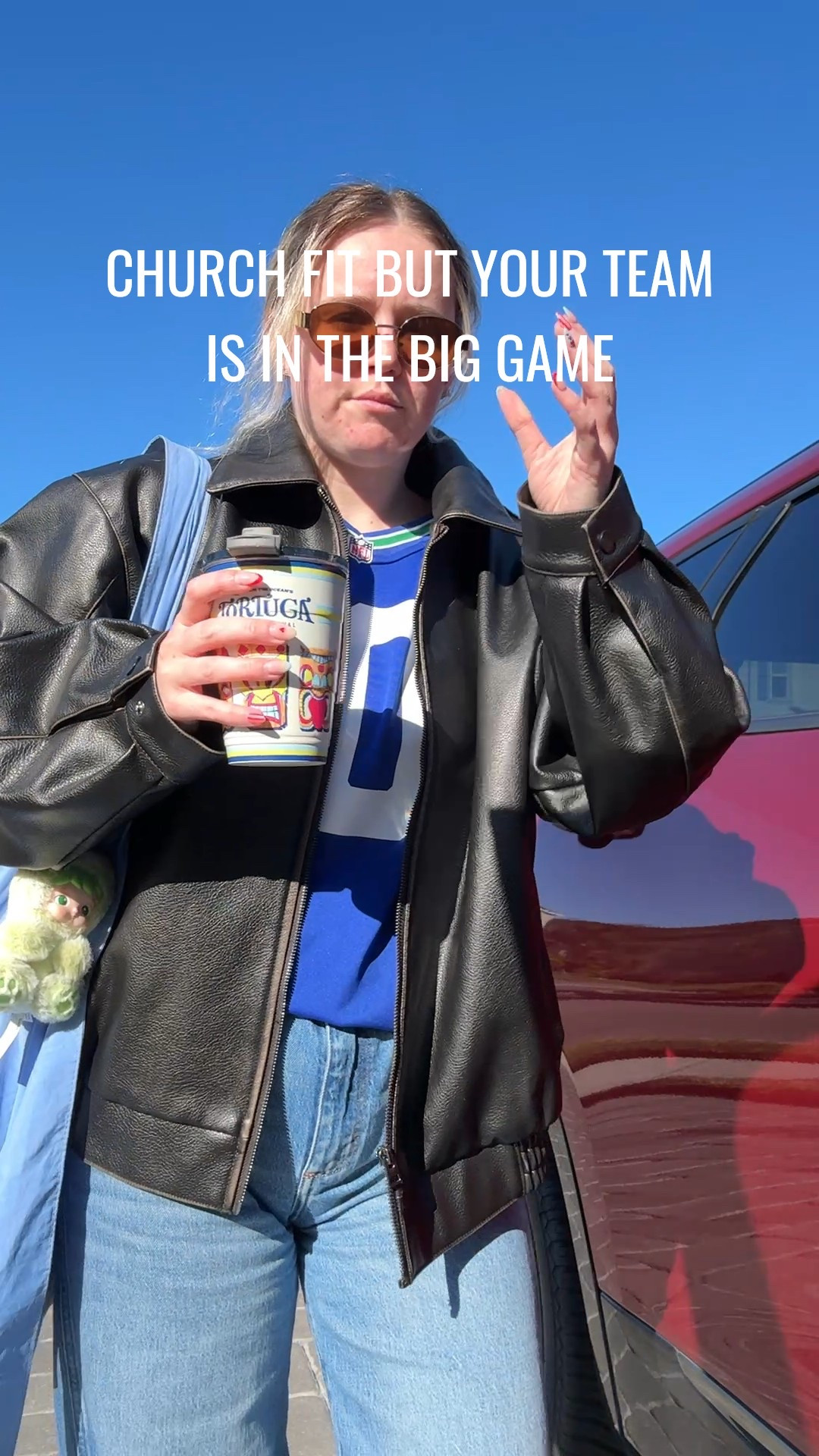 All I have to say is GO HAWKS 

Jk also use code SULLY15 to get 15% off at thread wallets 

Jacket: topshop (a few years old)
Purse pal: hacipupu by popmart
Cup: Tortuga !! 


#LTKdayinmylife #LTKootd