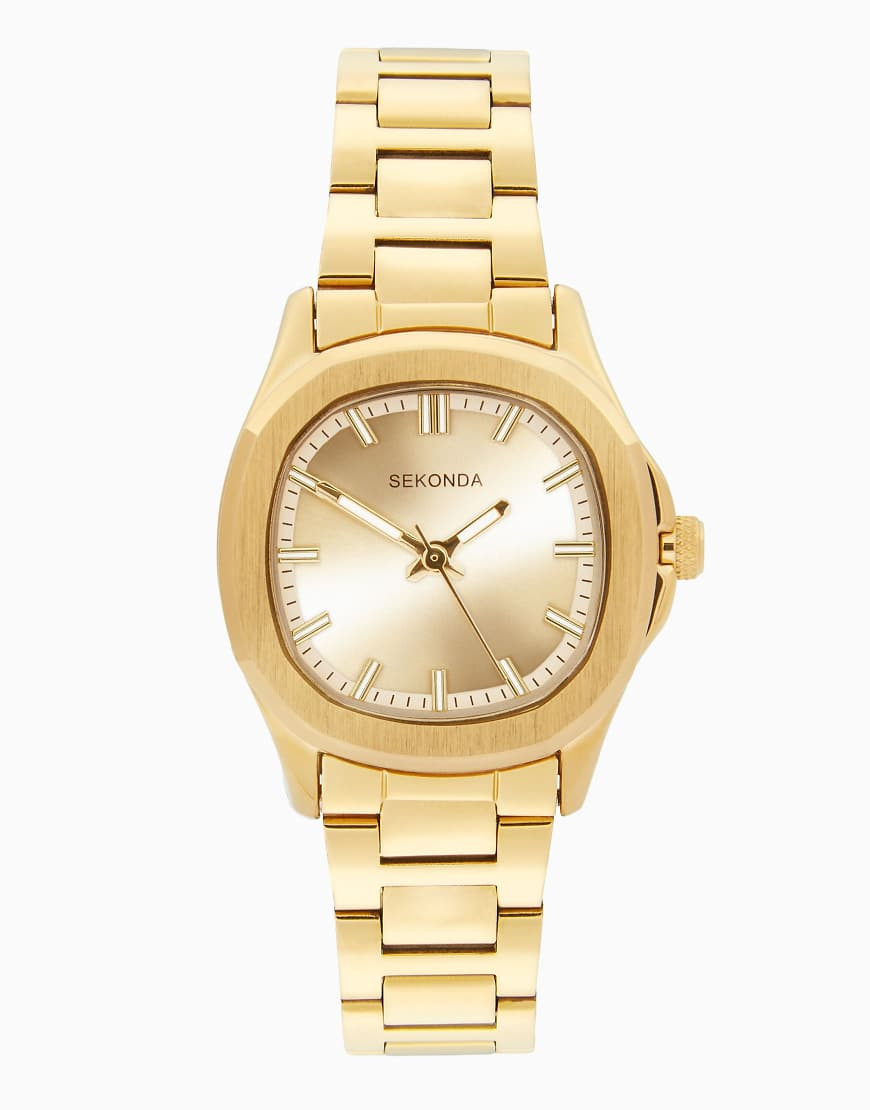 Sekonda Octaire 30mm womens tv gold analogue watch in gold | ASOS (Global)