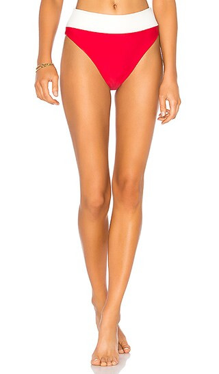 Mack Bottom in Rich Red & Ivory | Revolve Clothing (Global)