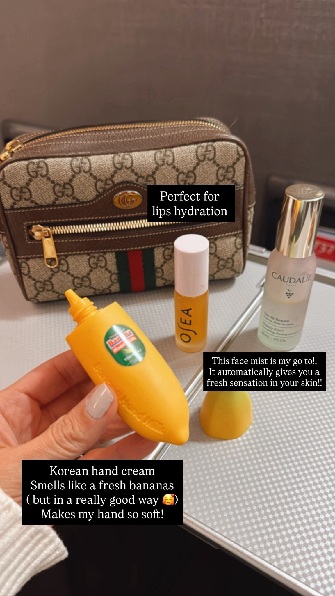 Great travel size Beaty products 
Love my new Korean banana hand cream Smells so good and it makes my hand so soft 


#LTKStyleTip #LTKOver40 #LTKTravel