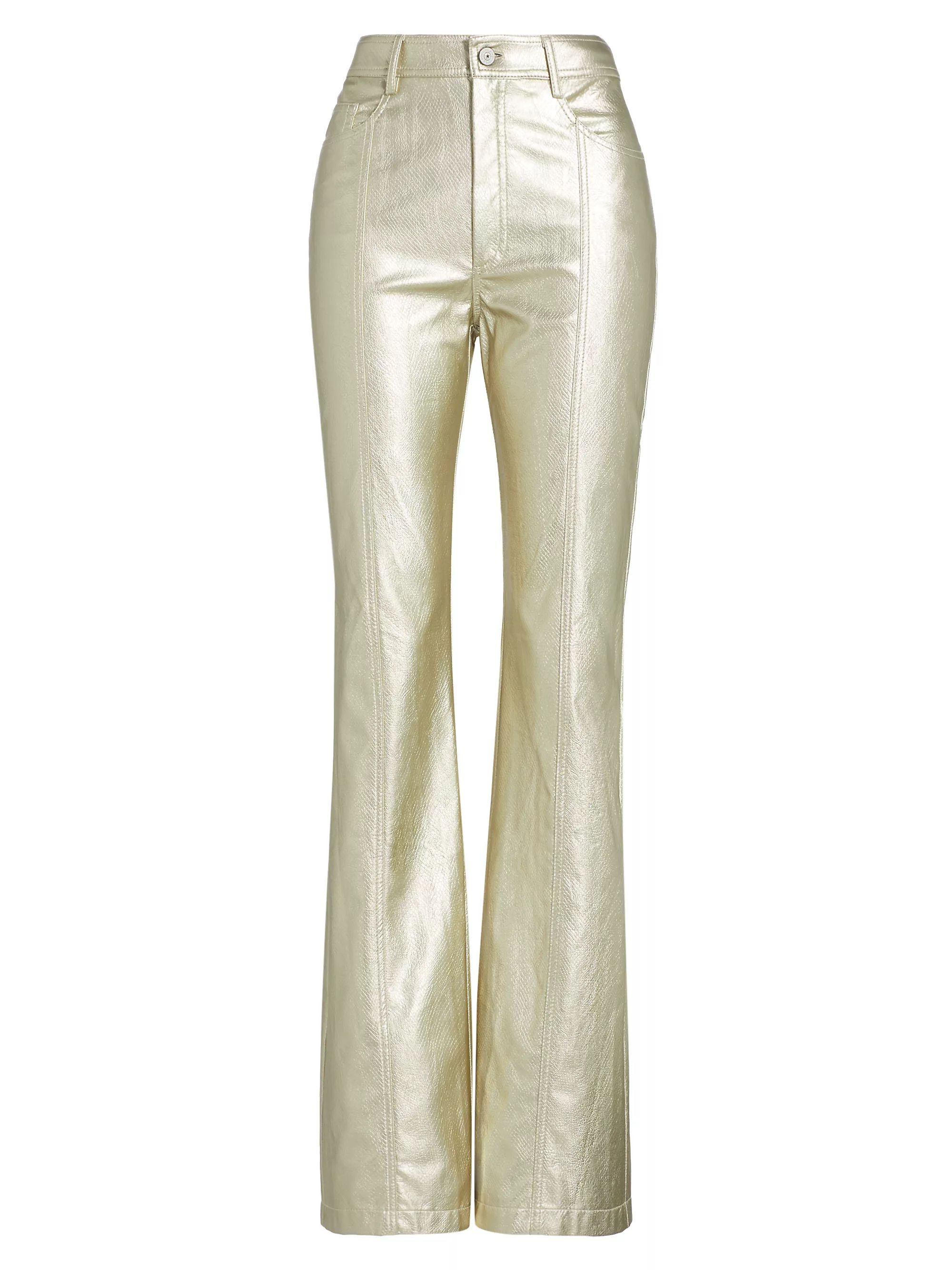 Shailene Snake Metallic Flare Pants | Saks Fifth Avenue