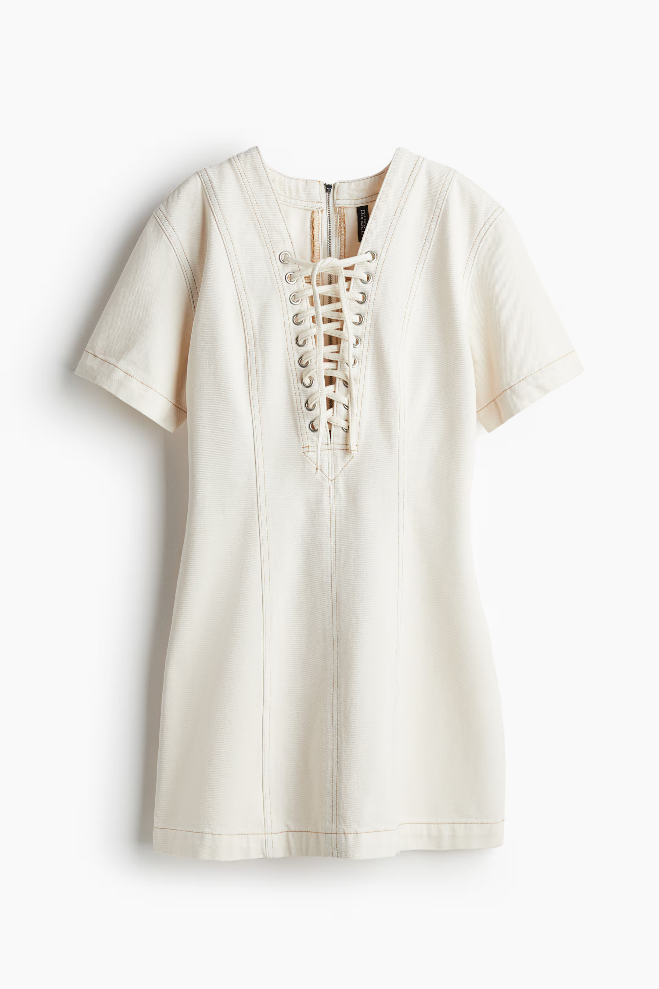 Lacing-Detail Denim Dress | H&M (US + CA)