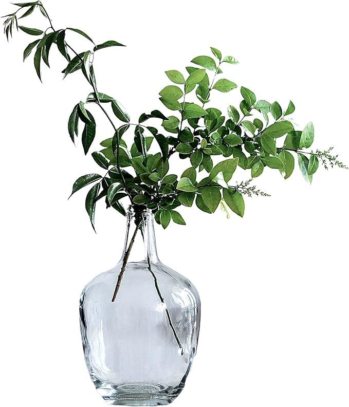 BUICCE Clear Glass Vases for Decor Large Bubble Vintage Floor Jug Vase for Branches Faux Artifici... | Amazon (US)