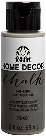 FolkArt Home Décor Chalk Furniture & Craft Paint in Assorted Colors, 2oz, Castle | Amazon (US)