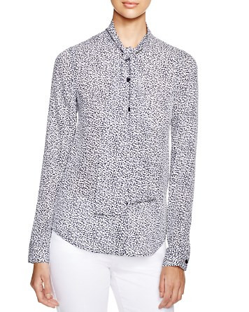 Tie Neck Silk Blouse | Bloomingdale's (US)
