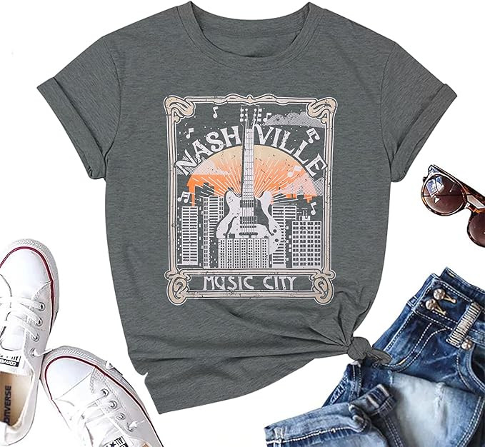 Women Character Vintage T Shirt Back to The Gypsy That I was Graphic Rock Music Tees Tops | Amazon (US)