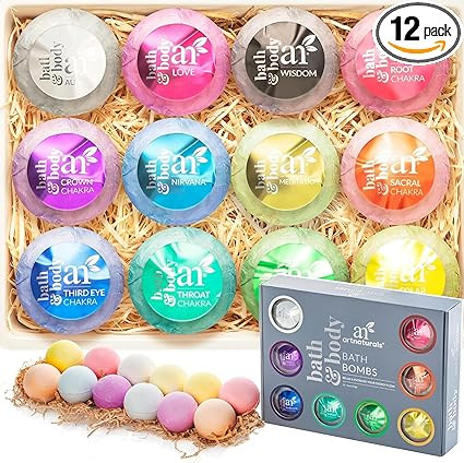 artnaturals Large Bath Bombs Gift Set kit â€“ (12 x 4 Oz / 113g) - Natural Handmade Essentia... | Amazon (US)