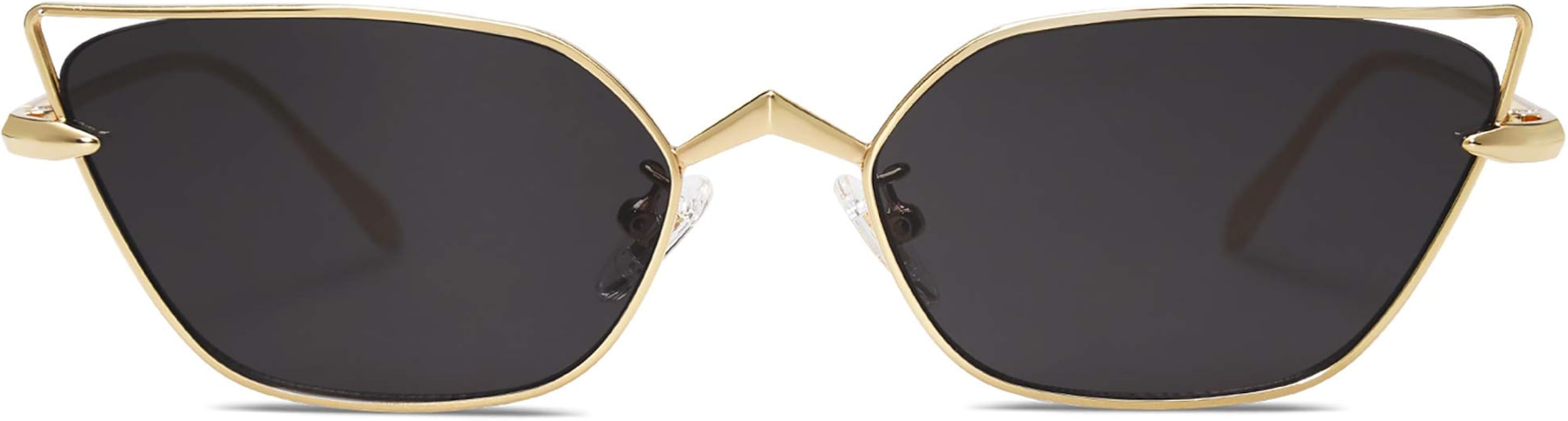 SOJOS Small Cateye Sunglasses Fashion Narrow Fun Designer Sun Glasses SJ1127 | Amazon (US)