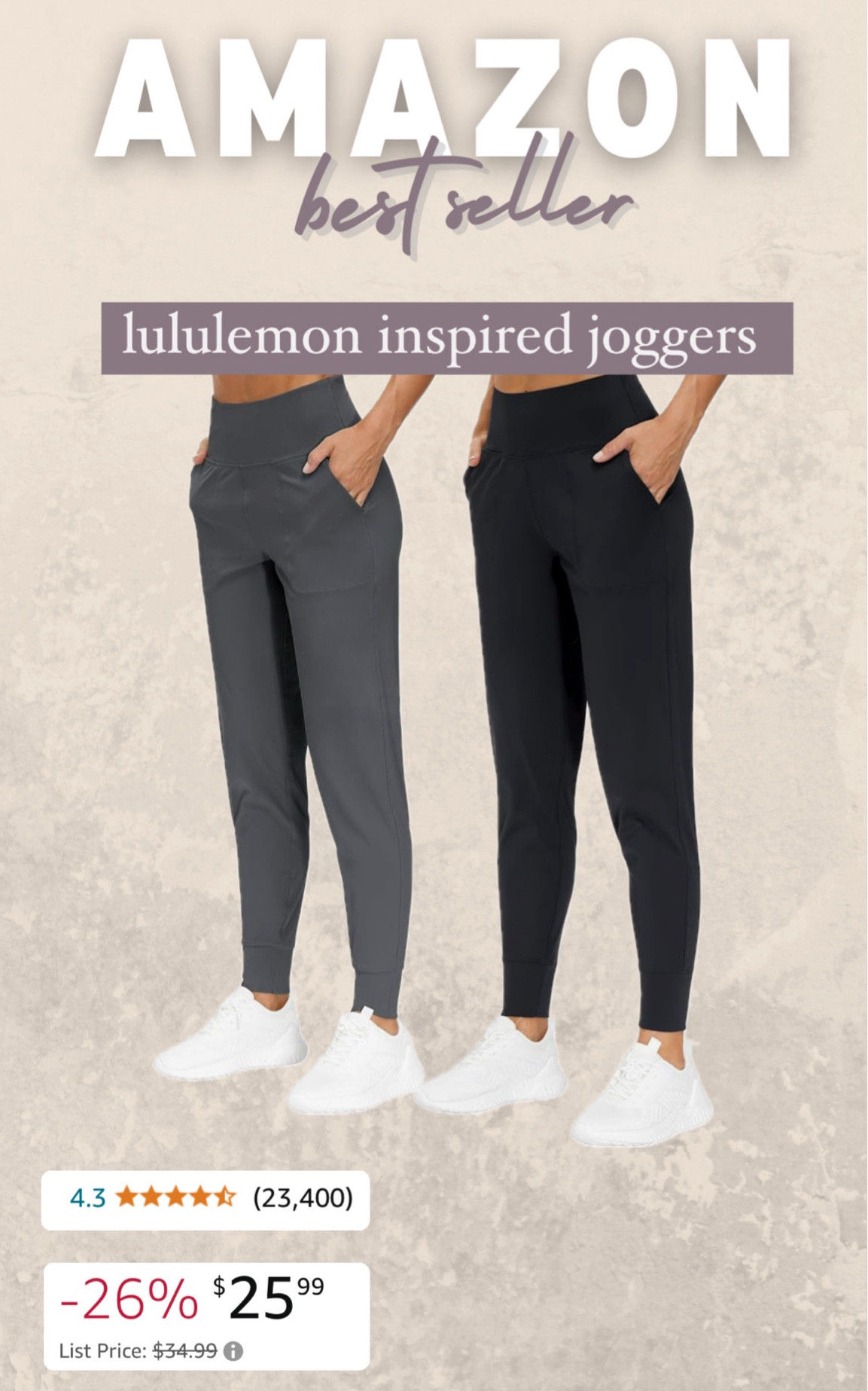 The viral lululemon look-a-like joggers on sale! ✨

#LTKFitness #LTKFindsUnder50 #LTKSaleAlert
